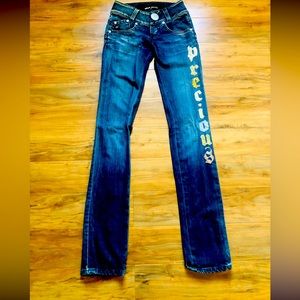 Vintage Miss Sixty Precious Illusions” denim jeans size 25 Imported from Italy